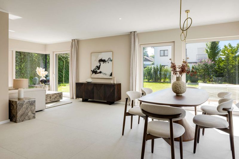 Neubau: Stylische Architekten-Haushälfte mit 4 Schlafzimmern und Spabereich in Holzbauweise